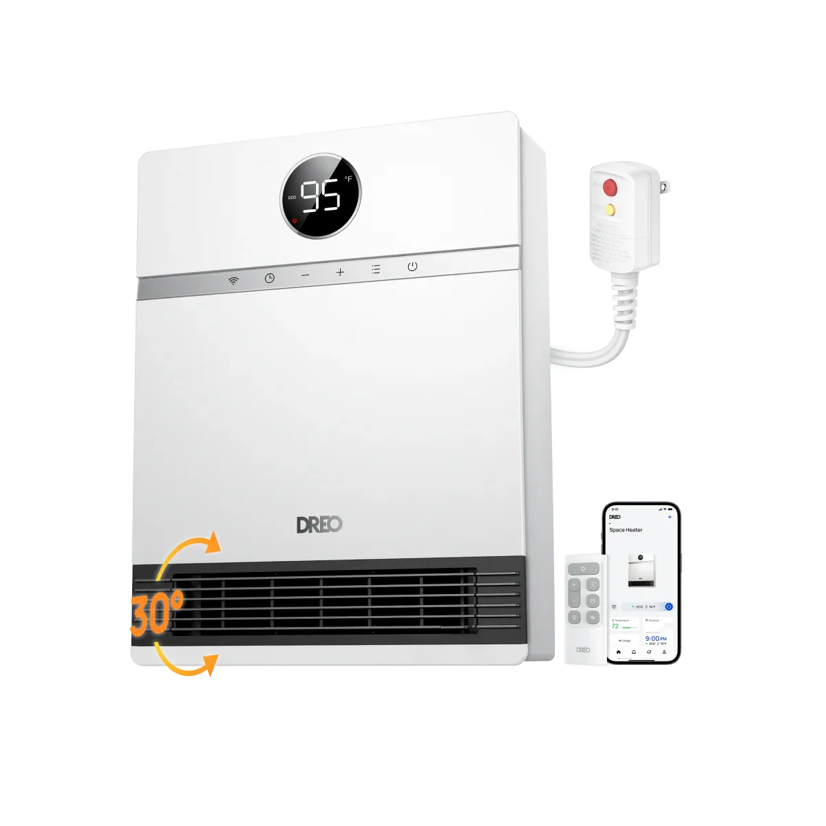 Smart Wall-mounted Heater 517AS with ALCI Plug